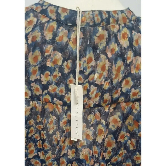 Lovestitch Chiffon Flower Print Dress Ruffled - Picture 9 of 12